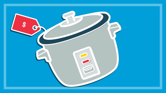 illustration_of_rice_cooker_with_cheap_price_tag